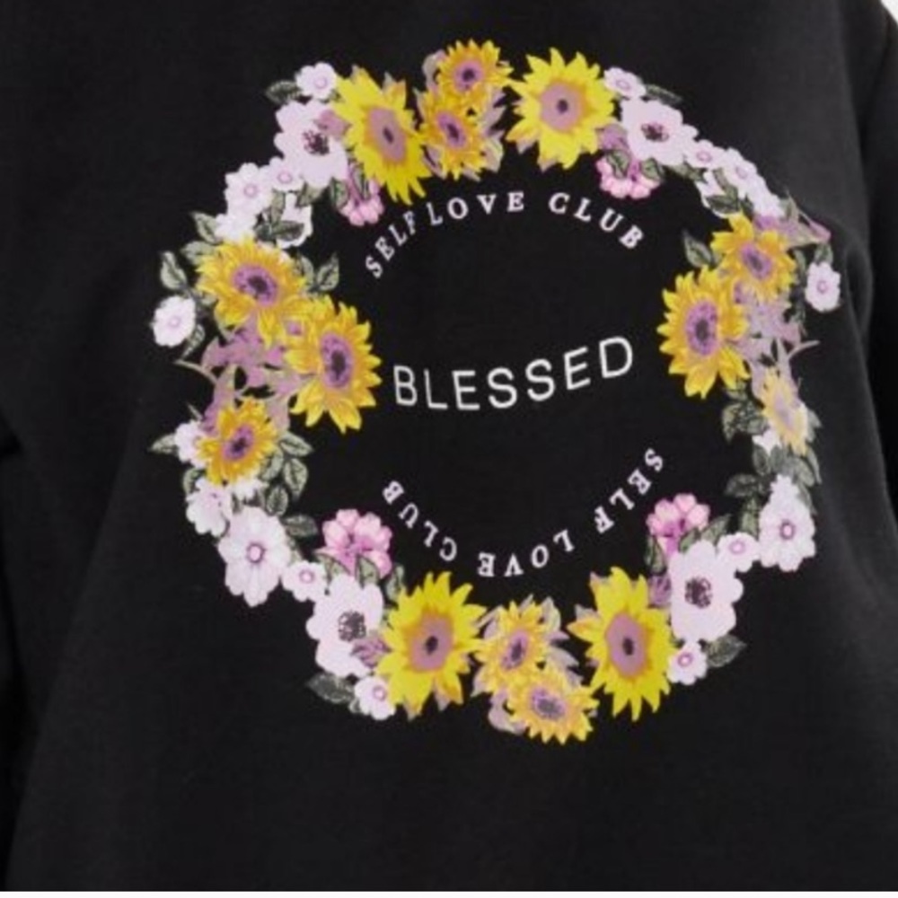 Blessed Self Love Club Floral sweater - Picture 2 of 2